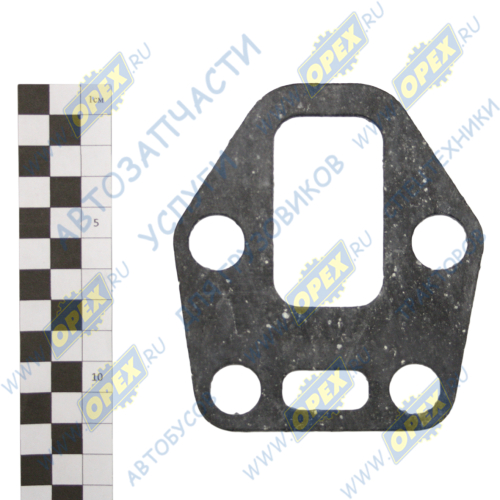 740.1115026-01 Прокладка С/Ф; 100х116; 4отв.ф16, впуск.трубы (коллектора); (паронит 3мм) Techno Drive